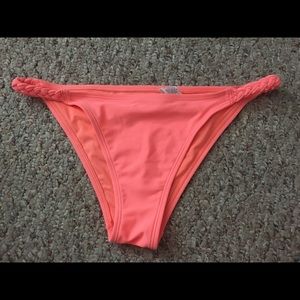 coral braided bathing suit bottoms aerie